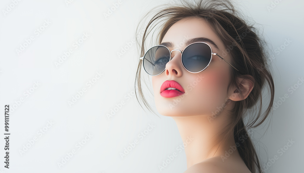portrait of a woman with sunglasses portrait of a woman with sunglasses