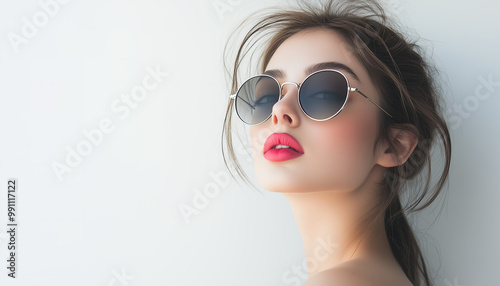 portrait of a woman with sunglasses