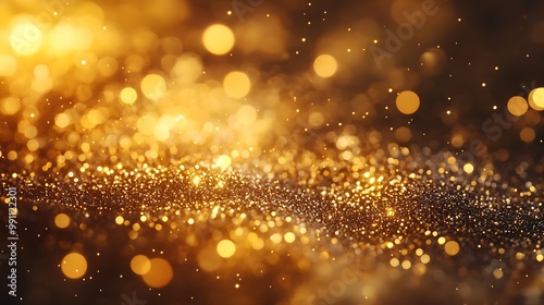 Luxurious warm glittery gold texture with rich shiny sparkles background