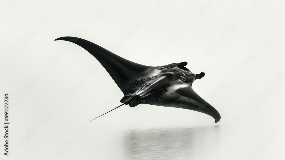Fototapeta premium Silhouette of Manta Ray