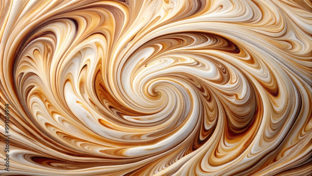 Cream and coffee swirling together in a beautiful marbled effect , swirls, cream, coffee, mixing, abstract, organic, artful Cream and coffee swirling together in a beautiful marbled effect , swirls, cream, coffee, mixing, abstract, organic, artful