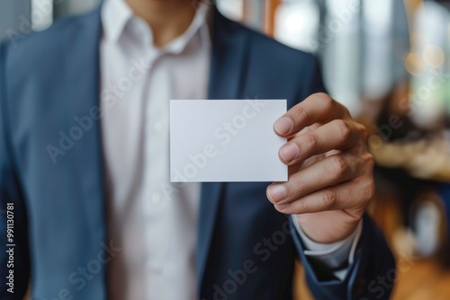 Marketing Business Card: Attractive Business Communication Concept for Entrepreneurs