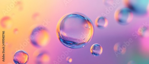 Wallpaper Mural A colorful image of many small bubbles floating in the air Torontodigital.ca