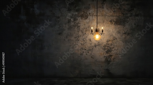 Opulent chandelier inside a mansion contrasted with a single dim lightbulb in a rundown home, rich vs poor, living conditions photo