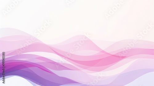 Abstract Pink and Purple Waves Background