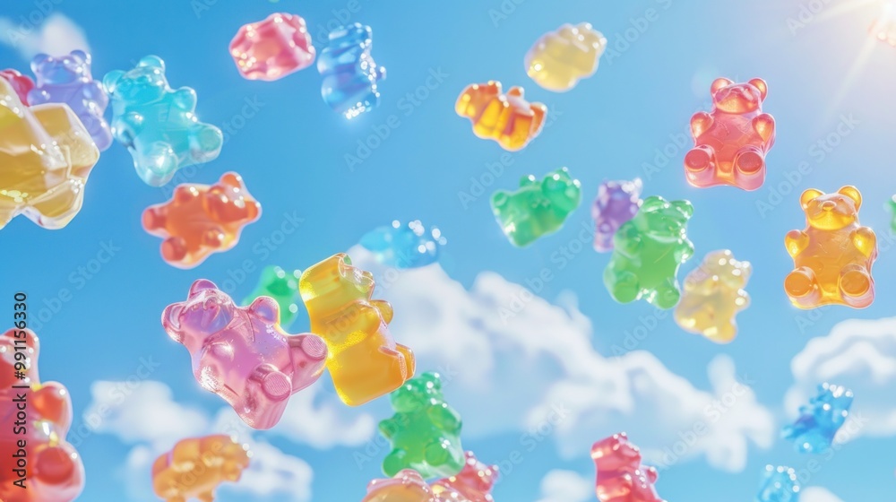Jelly bears fall from the sky Jelly bears fall from the sky