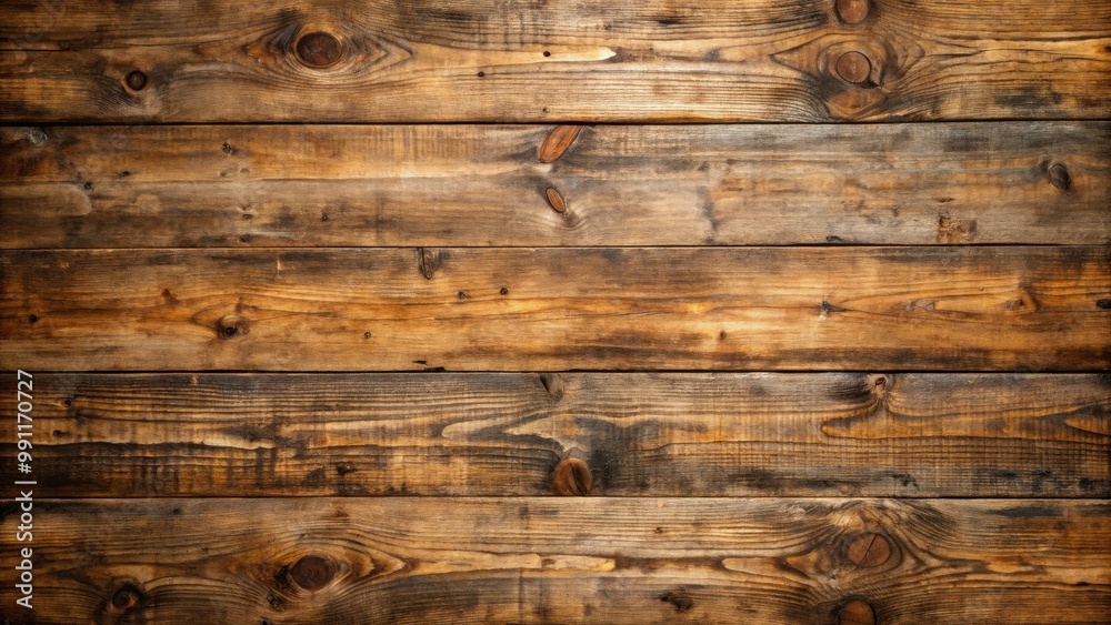 Rustic and weathered brown wooden background with textured surface Rustic and weathered brown wooden background with textured surface