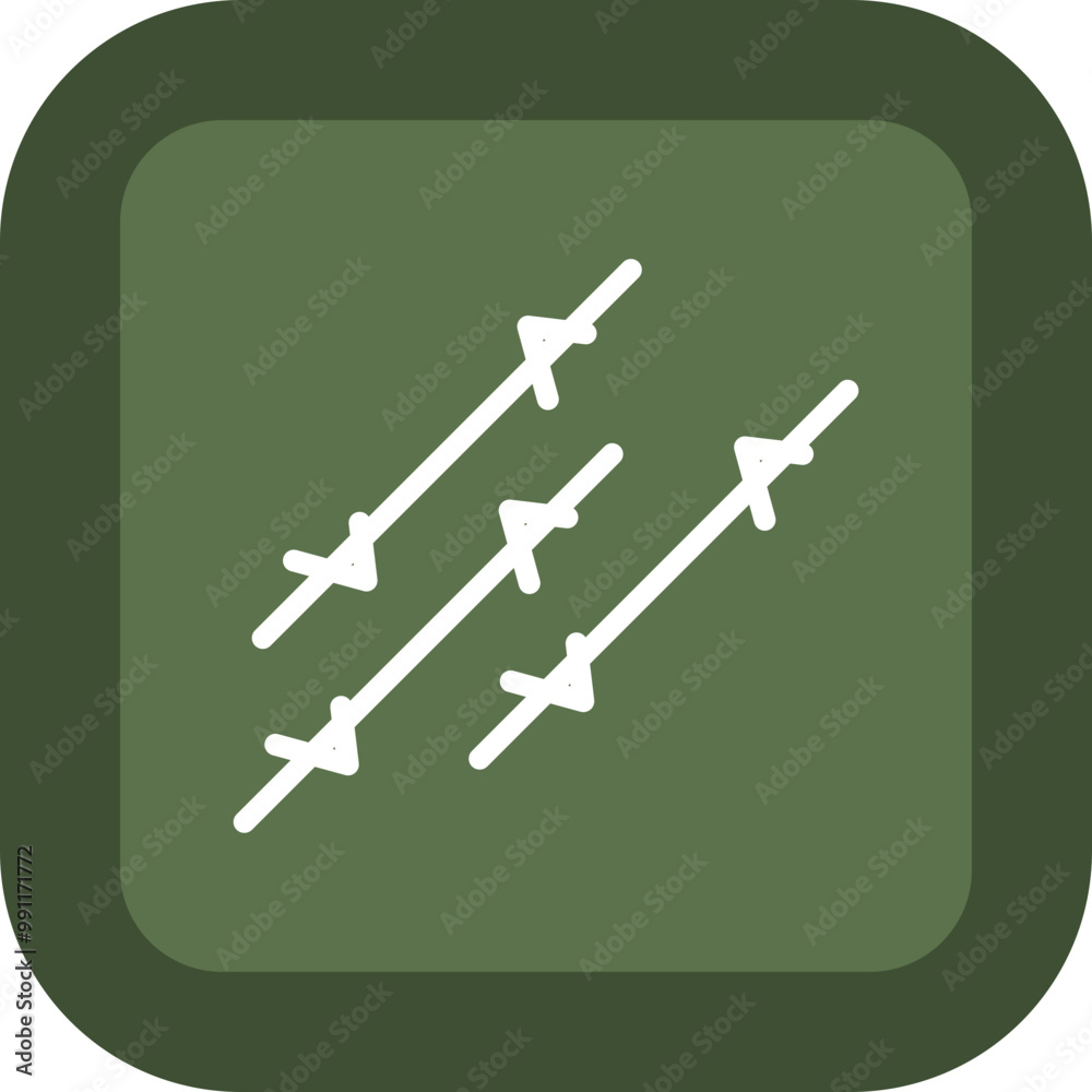 Barbed Wire Vector Icon Design Barbed Wire Vector Icon Design