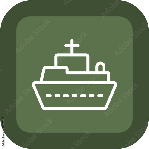 Ship Vector Icon Design