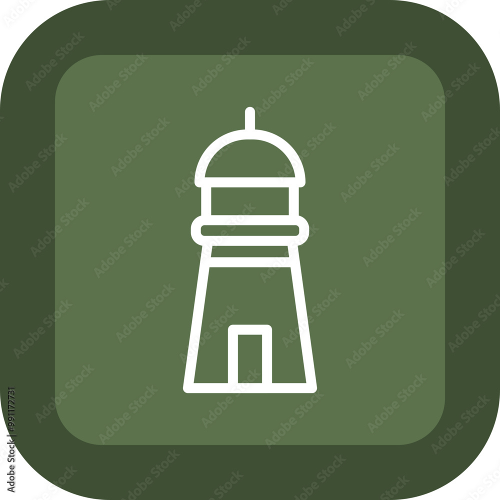 Lighthouse Vector Icon Design