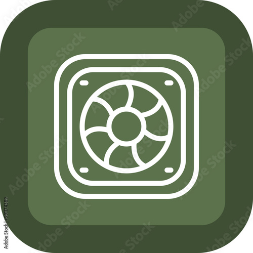 Cooler Vector Icon Design