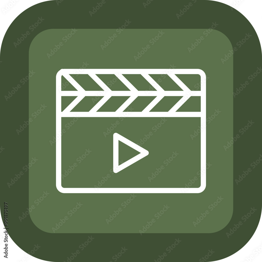 Clapperboard Vector Icon Design Clapperboard Vector Icon Design