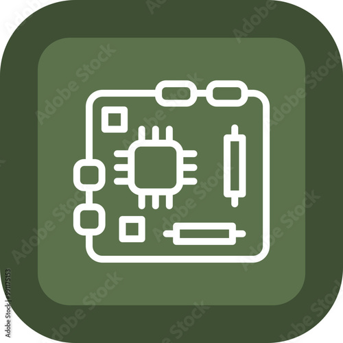 Motherboard Vector Icon Design