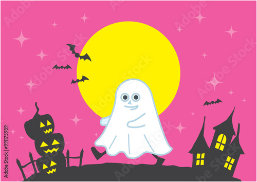 ハロウィンのコスプレをする子供のイメージ