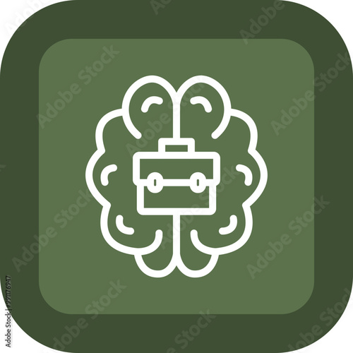 Brain Vector Icon Design