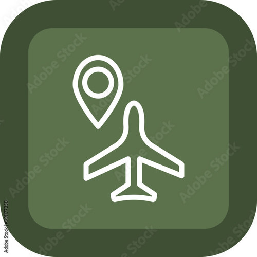 Sharp Bend Vector Icon Design