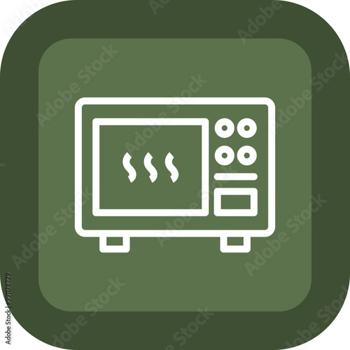 Microwave Vector Icon Design