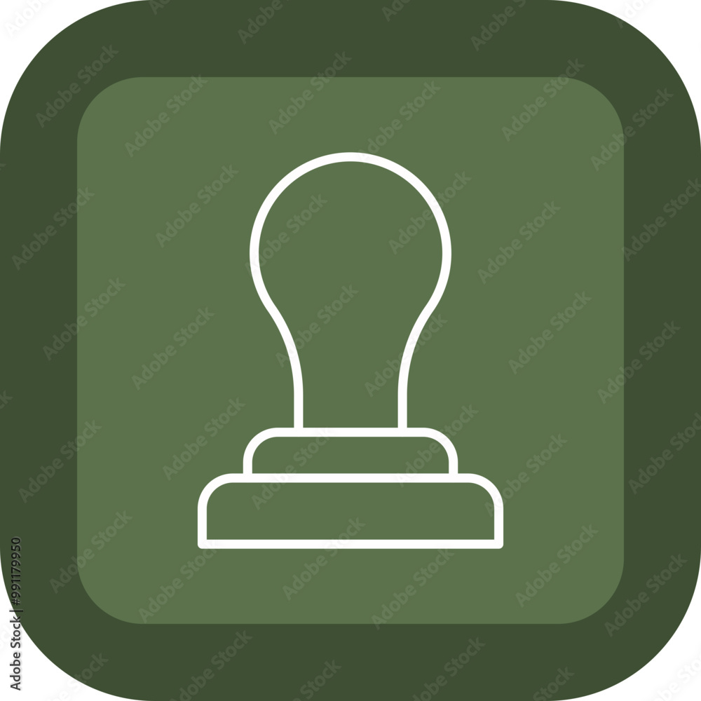 Rubber Stamp Vector Icon Design Rubber Stamp Vector Icon Design