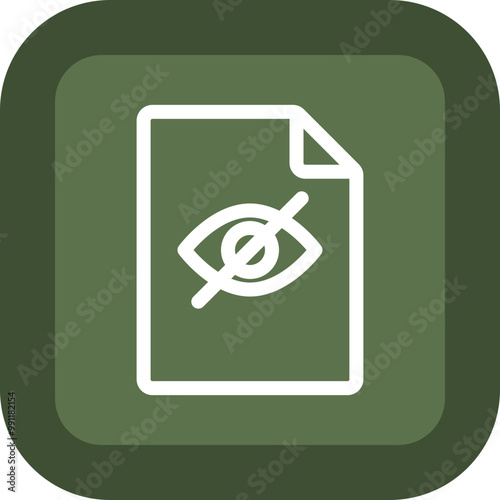 Hidden File Vector Icon Design