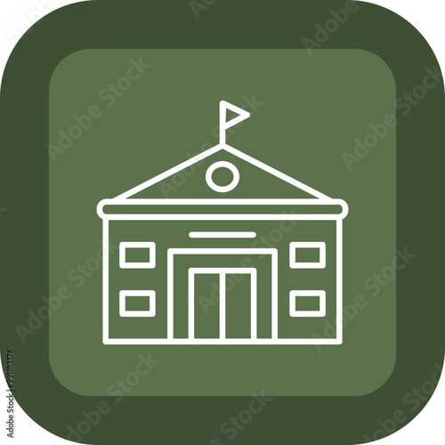 Embassy Vector Icon Design