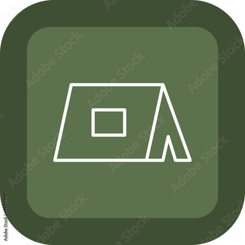 Tent Vector Icon Design