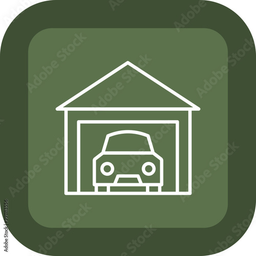 Garage Vector Icon Design