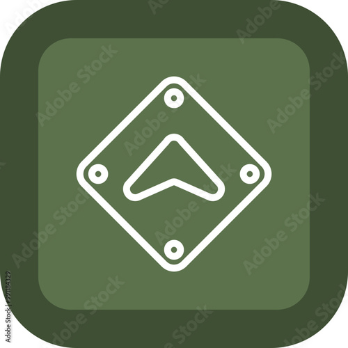 Up Chevron Arrow Vector Icon Design