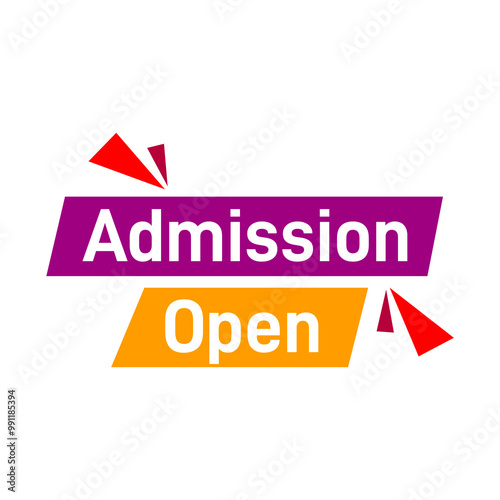 Admission Open on Transparent Background