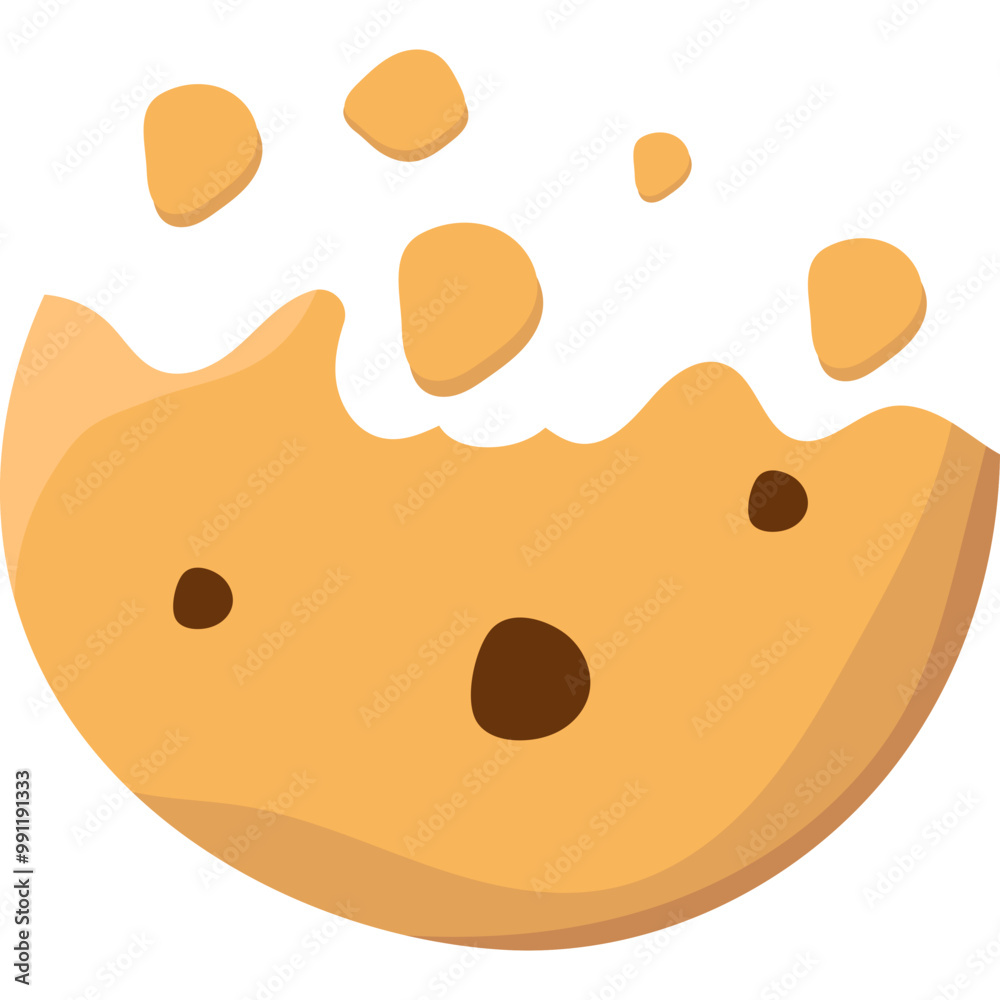 Fototapeta premium Chocolate Cookies Illustration