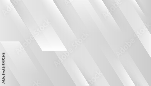 smooth gray silver paper geometric shapes design concept white abstract background