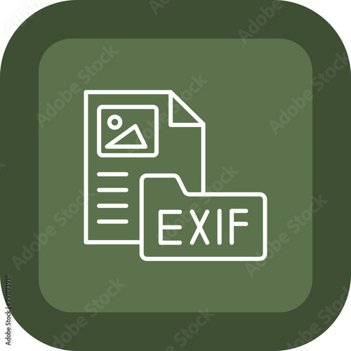 Exif Vector Icon Design photo