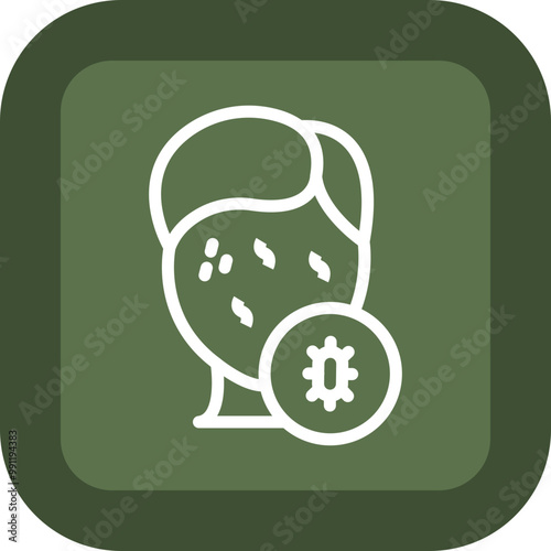 Skin Allergy Vector Icon Design