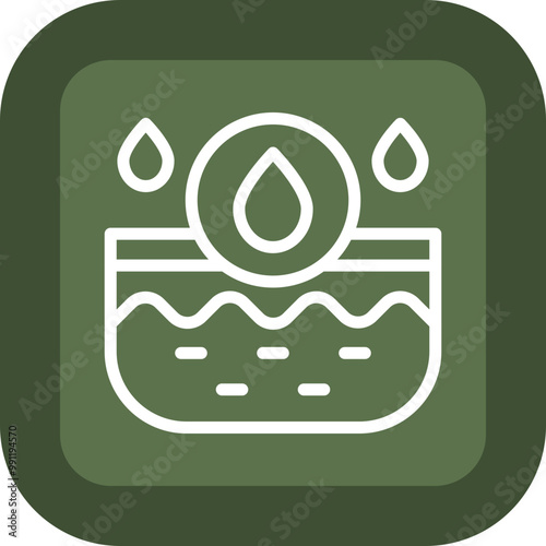Oil Skin Vector Icon Design