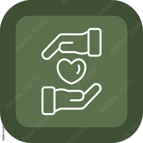 Kindness Vector Icon Design
