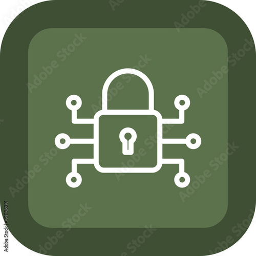 Cyber Security Vector Icon Design