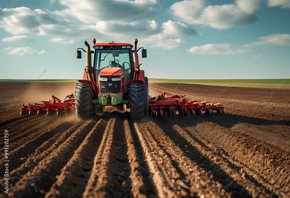 Obraz premium tractor driver