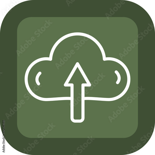 Cloud Upload Icon Design photo