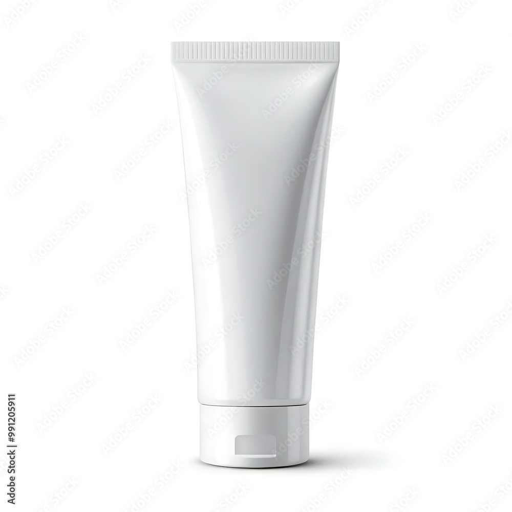 Blank White Squeeze Tube Mockup - Perfect for Product Design Blank White Squeeze Tube Mockup - Perfect for Product Design