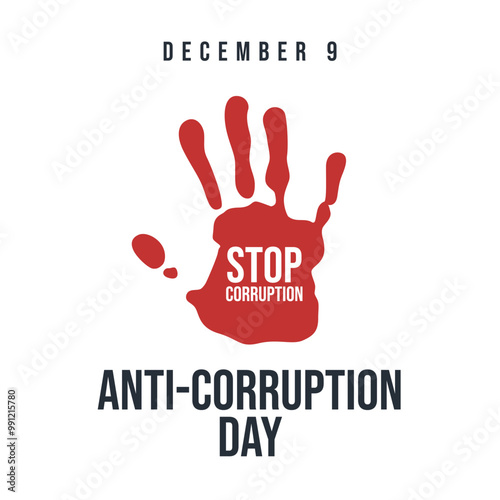 International Anti-Corruption Day vector design template good for celebration usage. International Anti-Corruption Day design. flat design. eps 10.