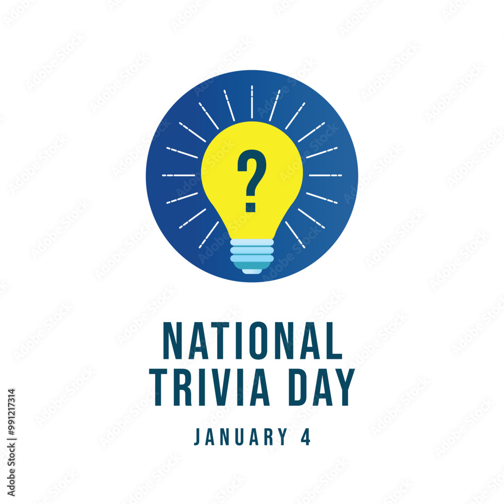 National Trivia Day vector design template good for celebration usage. National Trivia Day design. flat design. eps 10. National Trivia Day vector design template good for celebration usage. National Trivia Day design. flat design. eps 10.
