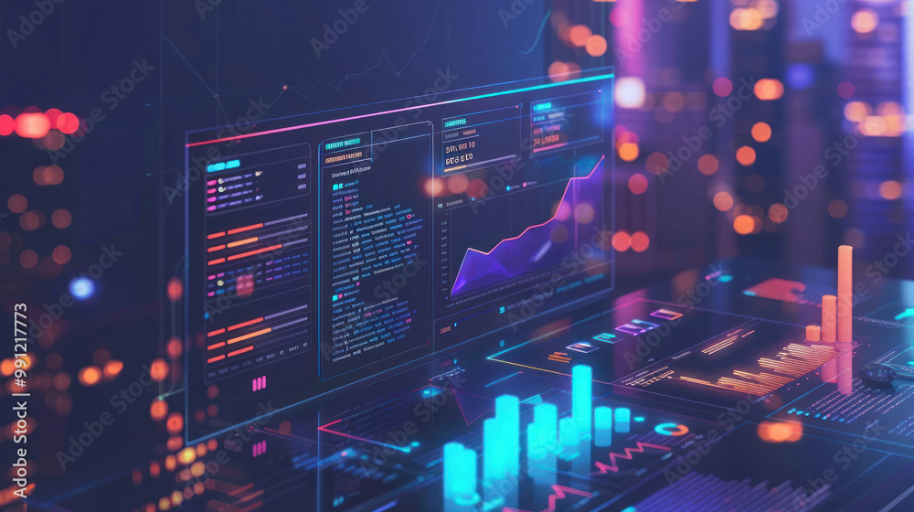 A digital platform where angel investors review potential startups, with profiles showing growth potential and financial needs. A digital platform where angel investors review potential startups, with profiles showing growth potential and financial needs.