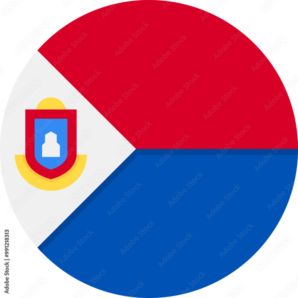 Obraz premium Sint MaartenFlag Icon