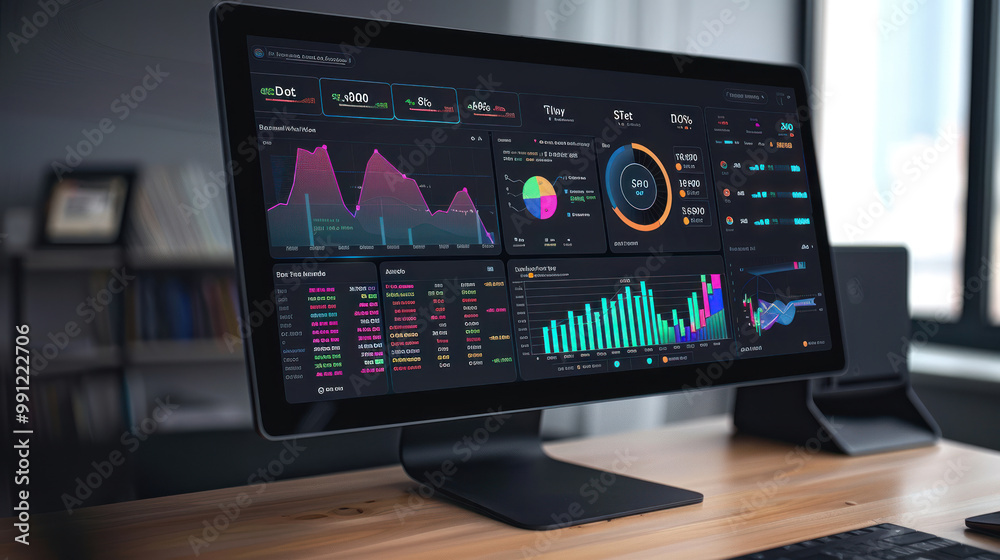 A digital wealth dashboard showing real-time updates on stock portfolios, digital assets, and automated investment strategies. A digital wealth dashboard showing real-time updates on stock portfolios, digital assets, and automated investment strategies.