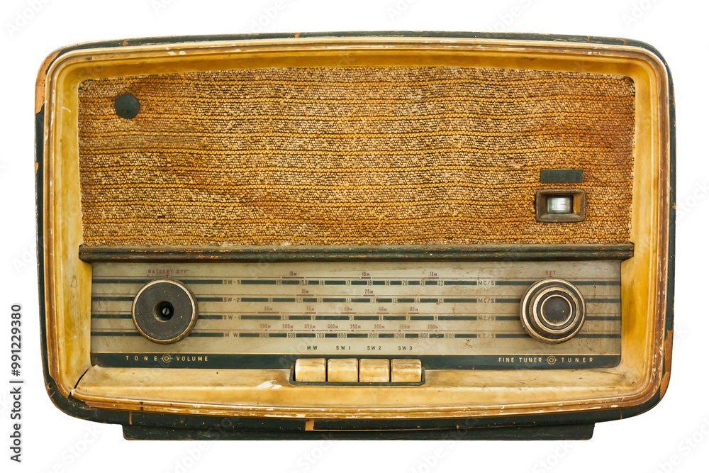 Traditional antique radio isolated to PNG file Traditional antique radio isolated to PNG file