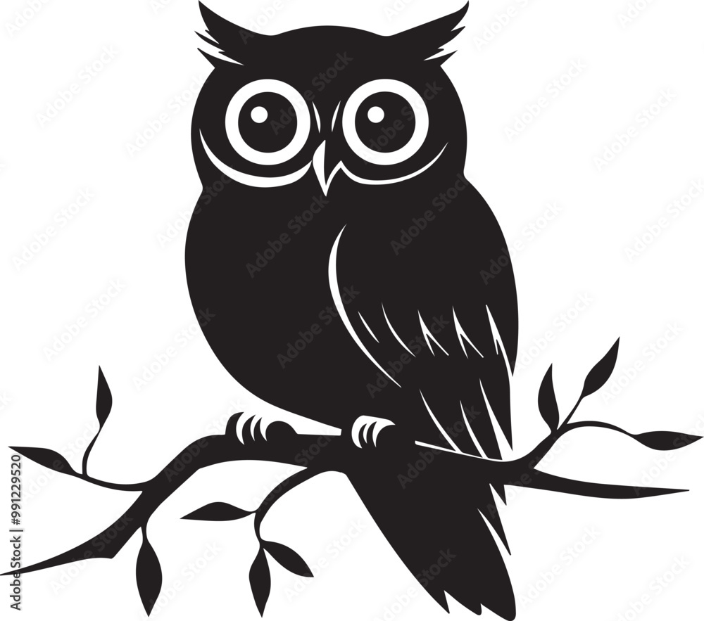 owl sitting on branch owl sitting on branch