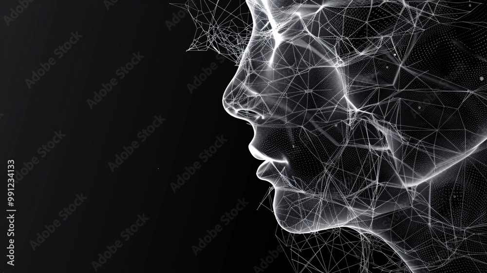 Wireframe background with plexus effect Futuristic Wireframe background with plexus effect Futuristic