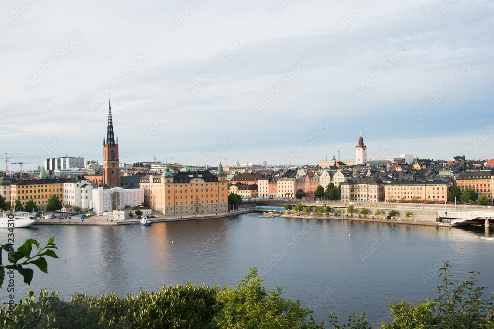 Aerial view of Stockholm gamla stan, sunny day Aerial view of Stockholm gamla stan, sunny day