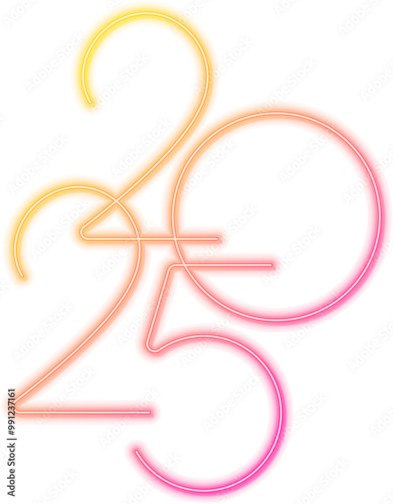 neon 2025 new year neon 2025 new year