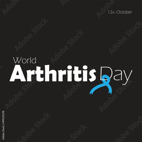 World Arthritis Day 12th October Vector Illustration