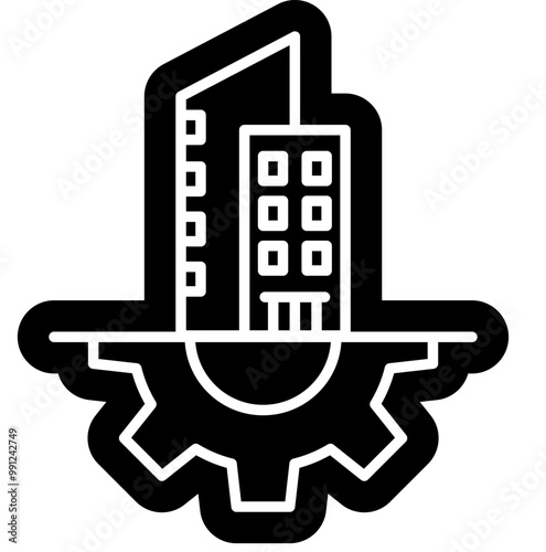 facility Management icon, home service